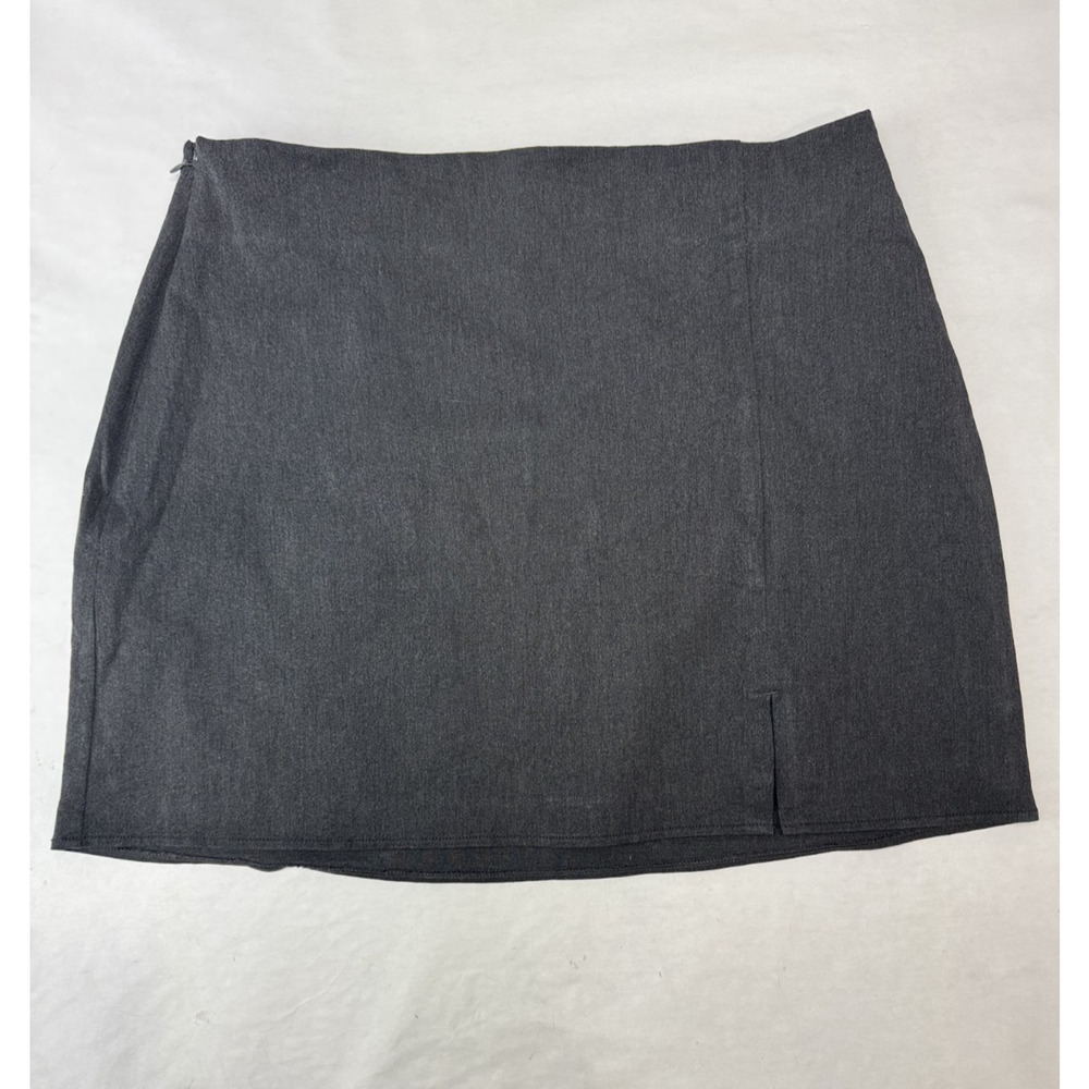 Dark Academia Gray Mini Skirt Business Gray Office Old Navy Professional Large